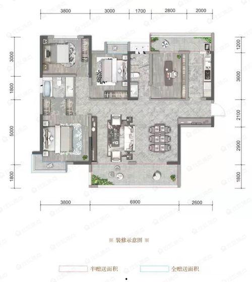 周南学府91平户型图片,精致空间布局，演绎现代家居美学